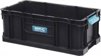 Kuti veglash Dedra Large Open Tool Box 200, sistem SAS, e zezë