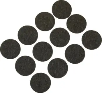 Jastëkë filci vetëngjitës Dedra, set 12 copë, të rrumbullakët 22 mm, ngjyrë kafe