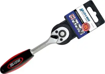 Çelës Dedra 1/4", 72T, CRV 6140, i zi / i argjendtë