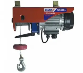 Çikrik me litar Dedra, 250/500kg, 1000W