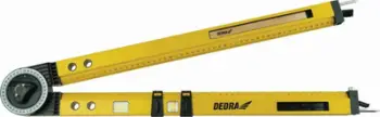 Këndmatës i rregullueshëm Dedra, 620mm, 2 flluska niveli