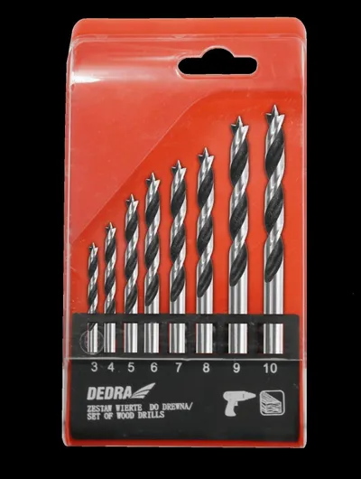 Set stërvitëse për dru Dedra, 8 copë, 3 10mm - 1