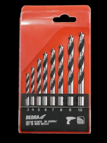 Set stërvitëse për dru Dedra, 8 copë, 3 10mm