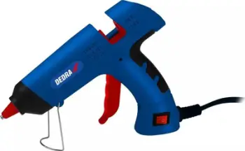 Pistole ngjitëse Dedra Hot Glue Gun 30W PTC, për shkopinj 7-8mm, blu