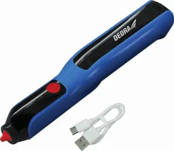 Pistoletë silikoni Dedra, 4V 2.0Ah, 7-8mm, pa tel, USB