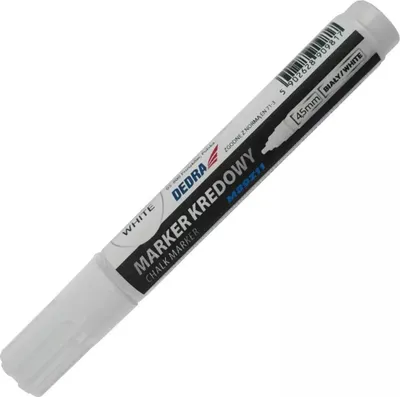 Set markera shkumësi Dedra White, 12 copë, ngjyrë e bardhë - 1
