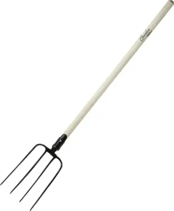 Grepa kopshti Dedra, 4 dhëmbë, dorezë druri 130cm