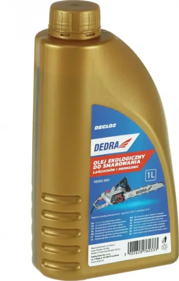 Vaj ekologjik për zinxhir dhe shufra Dedra, 1L, për sharra me zinxhir