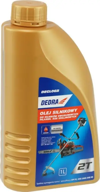 Vaj motori Dedra për motorë dykohësh, për sharra dhe krasitëse benzine, 1L