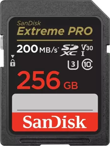 Kartë e memories SanDisk Extreme PRO, SDXC, 256 GB, Class 10