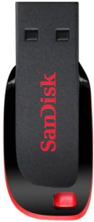 USB SanDisk Cruzer Blade, 32 Gb, e zezë - kuqe - 3
