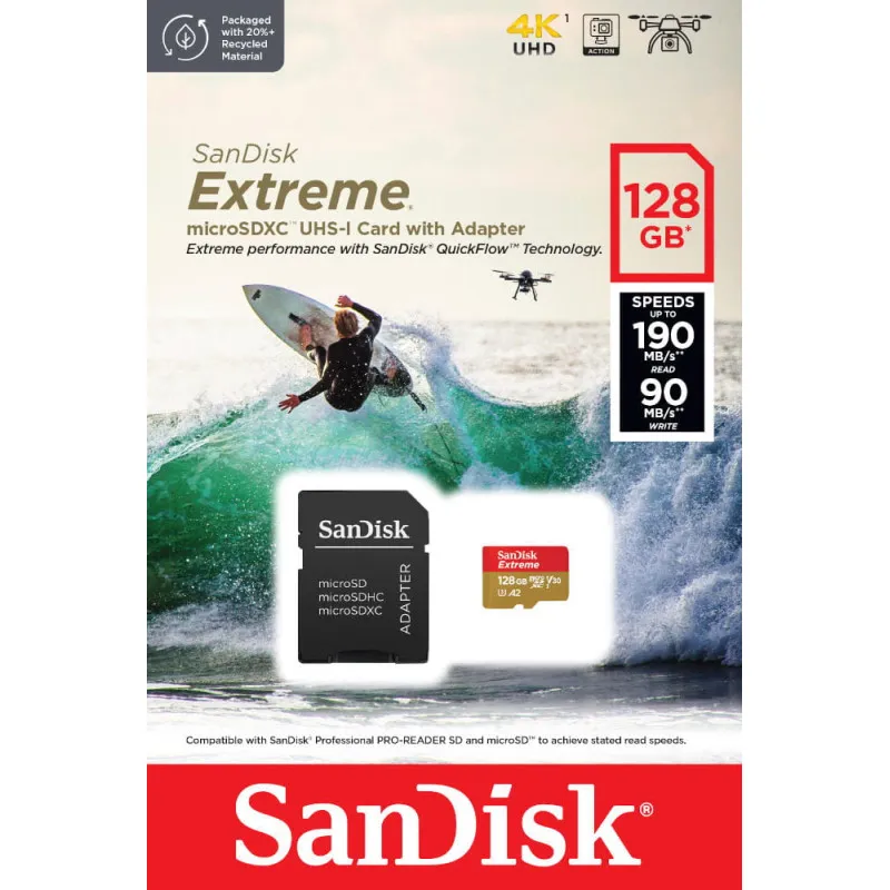 SanDisk Extreme MicroSD 128GB 190MB/s - 1