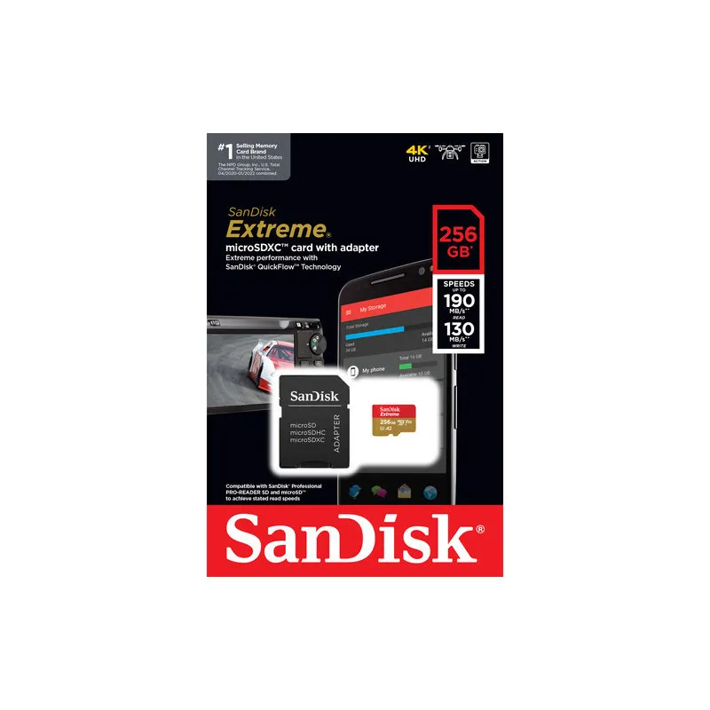SanDisk Extreme MicroSD 256GB 190MB/s - 1