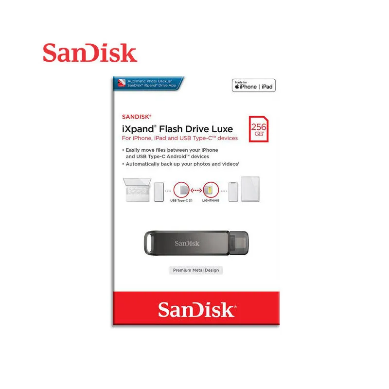 SanDisk iXpand Flash Drive Luxe 256GB - 1