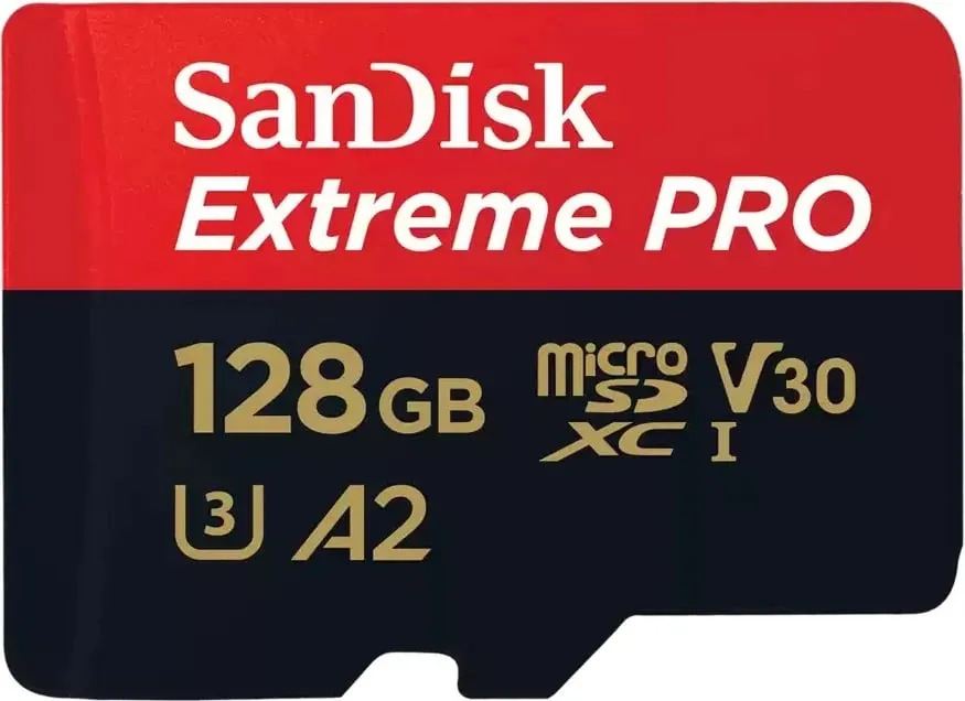 Kartë e memories SanDisk Extreme PRO, MicroSDXC, 128 GB, Class 10 + përshtatës SD - 1