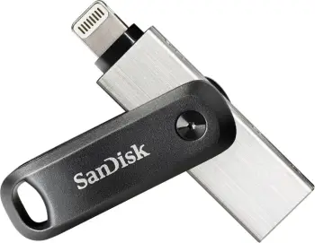 USB SanDisk iXpand, 128GB, USB 3.0/Lightning, e zezë