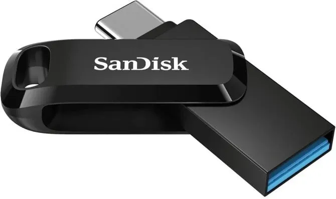 USB Sandisk Ultra Dual, 32GB, type-C, e zezë - 2