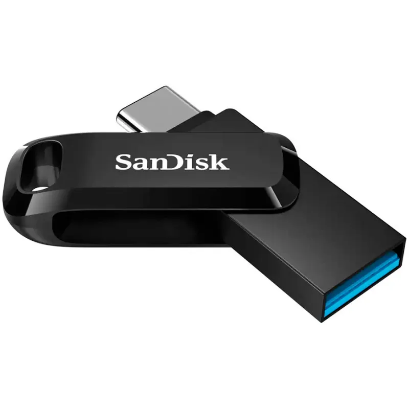 USB Sandisk Ultra Dual, 128GB, type-C, e zezë - 1