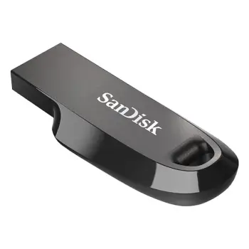 USB Sandisk Ultra Curve, 64GB, 3.2, e zezë