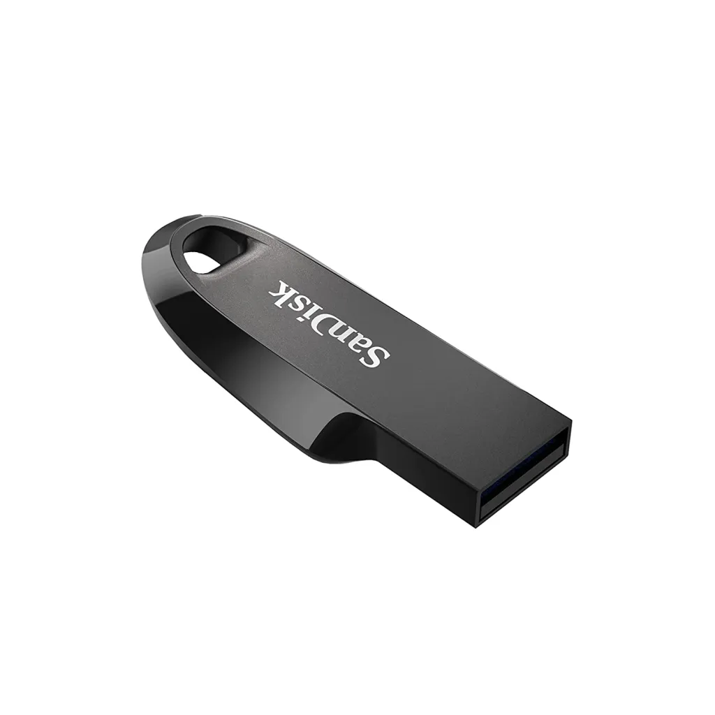 USB Sandisk Ultra Curve, 128GB, 3.2, e zezë - 2