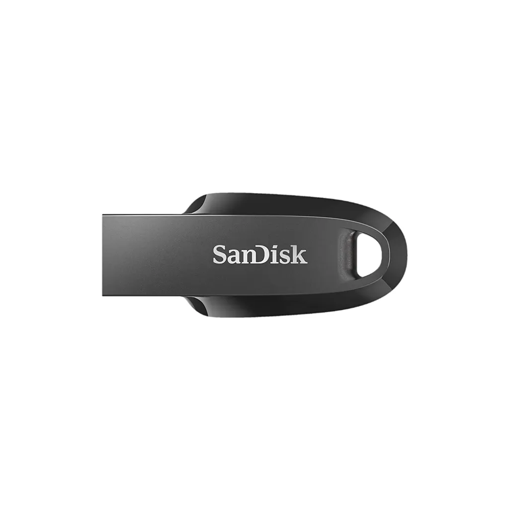 USB Sandisk Ultra Curve, 128GB, 3.2, e zezë - 3