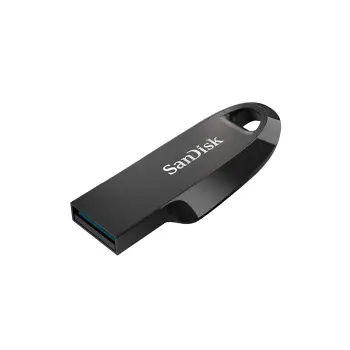 USB Sandisk Ultra Curve, 128GB, 3.2, e zezë