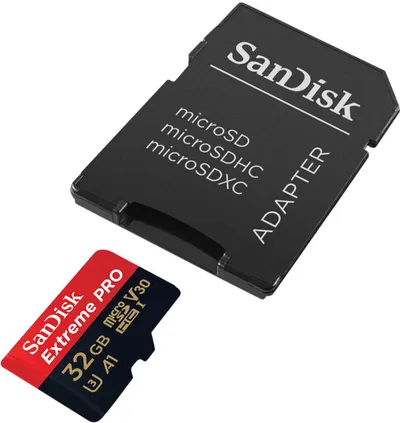 Kartë e memories SanDisk Extreme Pro, MicroSDHC, 32 GB, Class 10 + përshtatës SD - 2