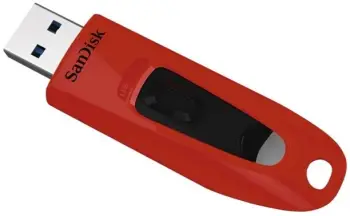 USB SanDisk Ultra - 64GB, kuqe