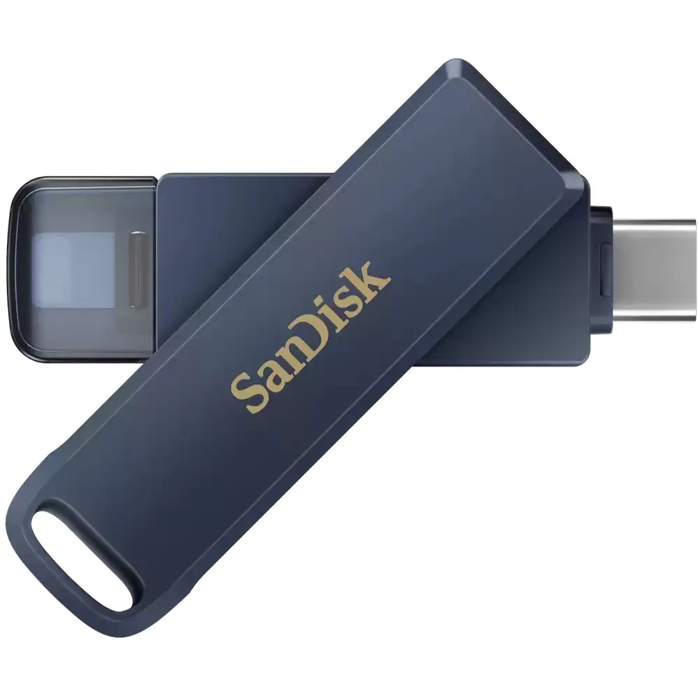 USB flash SanDisk iXpand 256GB, USB Type-C/Lightning, 3.2 Gen 1, Blu - 1