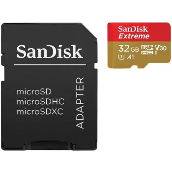Kartelë microSDXC SanDisk Extreme 32GB, Klasse 10, UHS-I, V30, A1