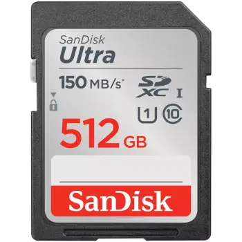 Kartelë memorie SanDisk Ultra 512 GB SDXC Class 10 UHS-I e zezë