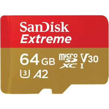 Kartë memorie SanDisk Extreme 64GB,MicroSDXC UHS-I, ari