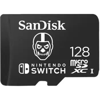 Kartelë memorie Sandisk Fortnite microSDXC 128GB, UHS-I, e zezë