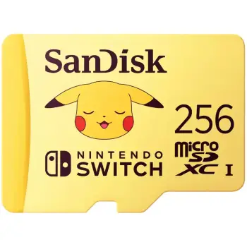 Kartelë memorie Sandisk microSDXC 256GB, Nintendo Switch, Pikachu, e verdhë