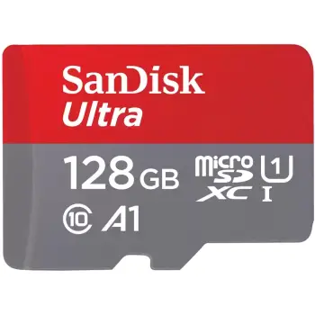 Kartelë memorie Sandisk Ultra microSDXC 128GB me adapter