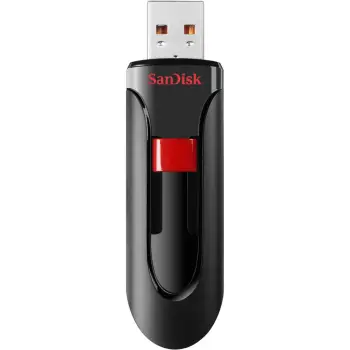 USB stick SanDisk Cruzer Glide 128GB, USB 2.0, zi/kuqe