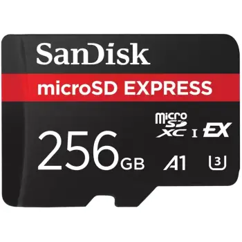microSD Express Sandisk 256GB A1 UHS-I UHS-II i zi