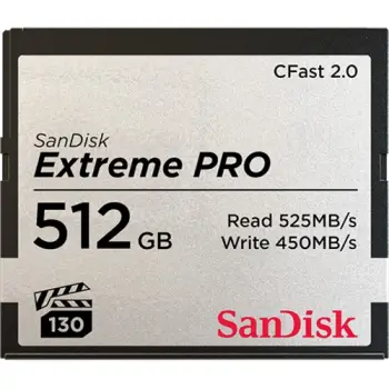 Kartë memorje SanDisk Extreme PRO CFast, 512GB, CFast 2.0