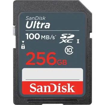 Kartelë SD Sandisk Ultra 256GB, 100MB/s