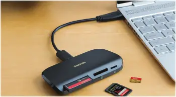 Lexues kartelash SanDisk ImageMate PRO SDDR-A631-GNGNN, USB-C, USB 3.0, i zi