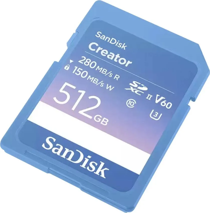 Kartelë memorie Sandisk Creator SD UHS-II 512GB, blu - 2