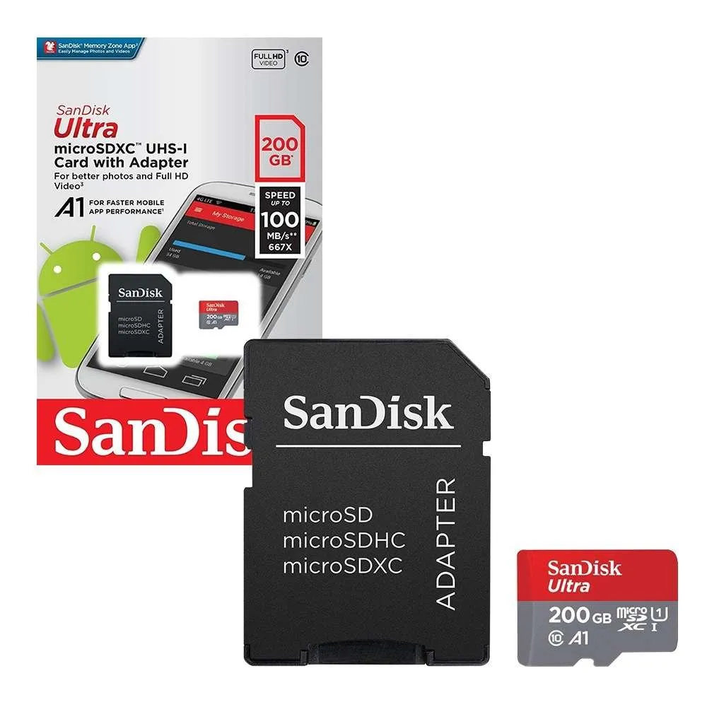 Kartë e memories SanDisk microSDXC, 200GB - 2