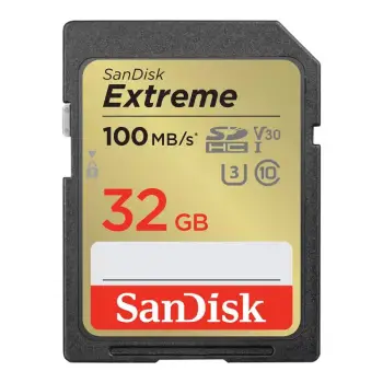 Kartelë SDHC Sandisk SDSDXVT-032G-GNCI2, 32 GB, Class 10, e zezë dhe e artë