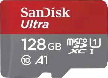 Kartelë memorie SanDisk Ultra 128GB microSDXC 140MB/s me adapter