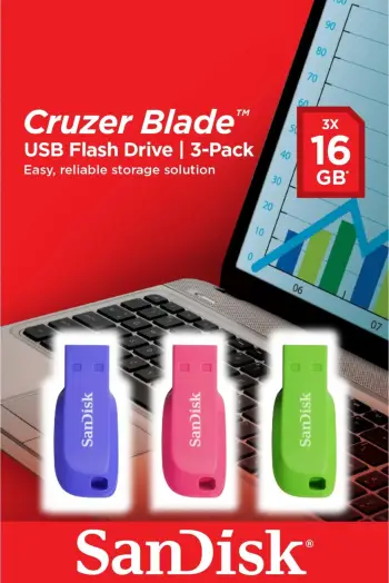 USB Flash Drive SanDisk, Cruzer Blade,2.0 16GB