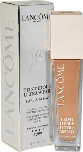 Fondatinë Lancome Teint Idole Ultra Wear Care & Glow, SPF15, 30ml, nuanca 335W