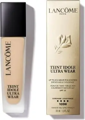 Krem pudër Lancôme Teint Idole Ultra Wear 24h, 105W Warm, 30ml