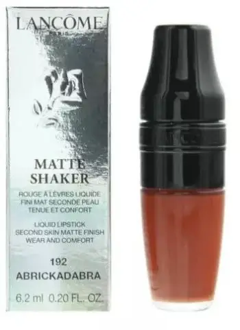 Ruj i lëngshëm Lancôme Matte Shaker 192 Abrickadabra, përfundim mat, 6.2ml