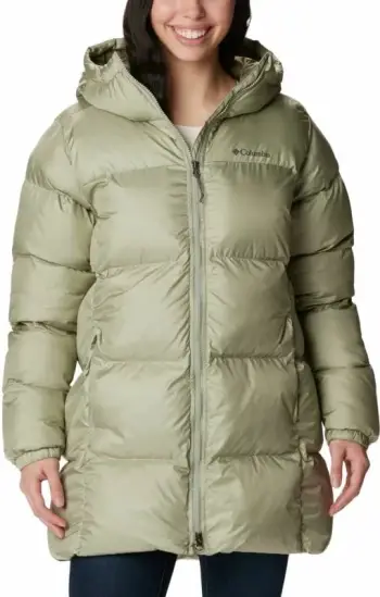 Pallto Columbia Puffect Mid Hooded Jacket W 1864791348, e gjatë, jeshile