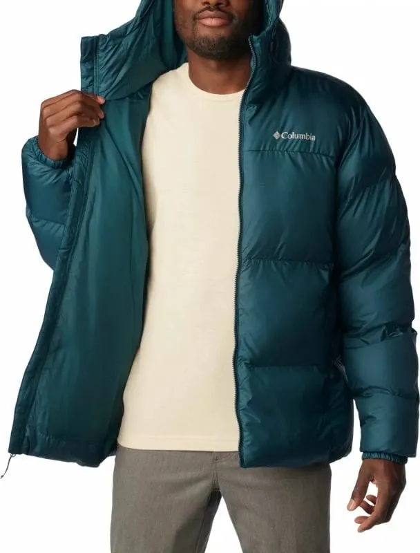 Xhaketë dimërore Columbia Puffect Hooded Jacket M, Thermarator, rezistente ndaj ujit, blu navy - 2